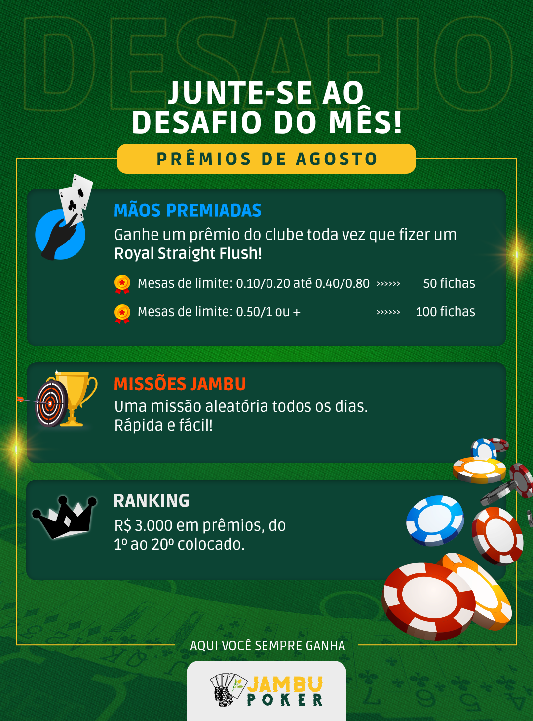 Desafio do Mês de Agosto